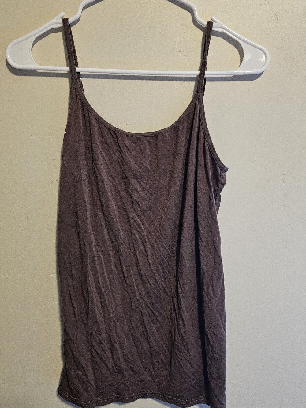 Women’s Brown Spaghetti Strap Tank Top